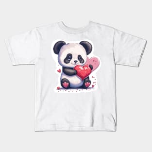 Minimal Cute Baby Panda Kids T-Shirt